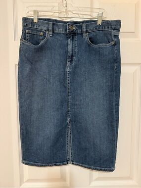 Lauren Ralph Lauren Blue Denim Jeans Pencil Skirt